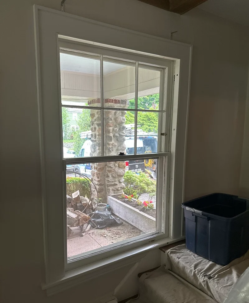 Double hung window to be replaced in Fairfield, CT